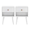 Songmics Set nočnih omaric 2 kosa 28x39x55 cm bela