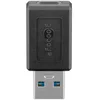 GOOBAY USB 3.0 SuperSpeed USB-A na USB-C črn adapter