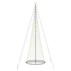 LED božićno drvce s 555 LED svjetlima Topla bijela 500 cm Metal