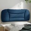 Vidaxl vidaXL Blazina za vzglavje, modra, 100 cm, blago