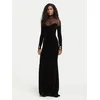 Elisabetta Franchi Večerna obleka AB-R29-67E2-V690 Črna Slim Fit
