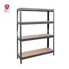 Polica metalna čaura kačenje 4 nivoa mdf 180x90x45