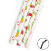 Papirnata slamica – poletni vzorec – 250x6 mm – 150 kosov/paket