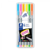 Staedtler flomastri Fineliner Triplus, 6/1 v PVC etuiju