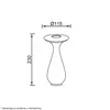 STONA LAMPA PUNJIVA T88091 2.5W 4000K IP54 CRVENA