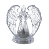 LED sveča angel 10,7x11,1cm transparentna 80988