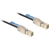 Delock Priključni kabel za trdi disk [1x Mini-SAS vtič (SFF-8088) - 1x Mini-SAS vtič (SFF-8088)] 2 m črne barve Delock