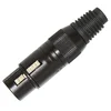 Bespeco XLR3FXN Black XLR priključak