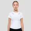 GymBeam Women‘s Tribal Ribbed T-shirt White