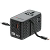 Verbatim VERBATIM POTOVALNI ADAPTER ZA TELEFONE, PRENOSNIKE IN EU, UK, ZDA, 1X USB-C, 2X USB-C