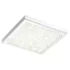 Eglo Cardito plafonjera/1, led, 16w, 320x320, 1700lm, hrom/kristal