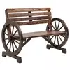 Homestar Vrtna klop za 2 osebi 1055x56x79 cm rjava