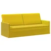 vidaXL 3-sedna sofa Rumena 190 x 81 x 82 cm Žamet