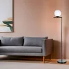 Aberto Design Podna lampa Araz Siyah, 155 cm, E27, Crna