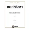 DOHNANYI:FOUR RHAPSODIES OP.11 FOR PIANO