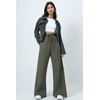 Trend Alacati Stili Ženske pantalone Alc-X14549, Zelene