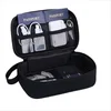 INF Travel Portable Electronics Organizer Pouch - Lightweight PU Tech Storage Black, (5000158063)