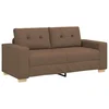 Vidaxl Dvosed rjave barve 180x77x82 cm blago