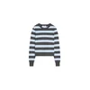 Bershka Pulover nebeško modra/temno siva