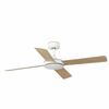 FARO 33350DC - Plafonski ventilator MALLORCA L, beli/smeđi, O 132 cm, sa daljinskim upravljačem