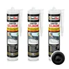 IsolBau Sanitarni silikon Črni Sanitär Silikon 3 x 300ml