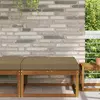 vidaXL Zunanja blazina za kavč Taupe 80 x 80 x 8 cm Poliester