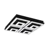 Eglo Fradelo 1 zidna/plafonjera/8, led, 12w, 1250lm, crna/čelik/kristal