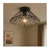 ONLI - Plafonska svetiljka DUCCIO 1xE27/22W/230V prečnik 60 cm crna