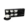 Sigma Set šoljica za kafu 180ml 6/1 porcelan Star rxg-n24106a, Belo-crni