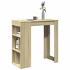 Barski stol s stalcima boja hrasta 102 x 50 x 103,5 cm drveni