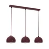 Luster na sajli SOOL 3xE27/15W/230V bordo