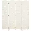 Homestar Prostorovni delilnik 4-panelni zložljiv 180x17x180 cm bel