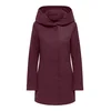 Only ONLBLAKE HOOD COAT Bordo