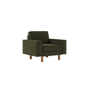 ATELIER DEL SOFA 1-Seat Sofa Sparrow 1 Oil Green Walnut