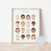 Its a moms world Edukativni poster za decu sa ramom Emocije A5, 3D