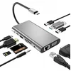 ZVEZDIŠČE USB-C ADAPTER LAN Gigabit RJ45 HDMI 4k Micro SD 3x USB 3.0 Napajanje PD