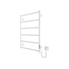 Kupatilski merdevinski radijator CLASSIC 110W/230V 81x52 cm nerđajući čelik/bela, desna