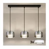 Brilagi - LED RGB luster AURA LUX 3xGX53/14W/230V Wi-Fi Tuya, prigušiva, crna/zadimljena