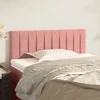 Vidaxl vidaXL Vzglavje za posteljo roza 100x5x78/88 cm žamet