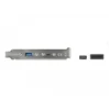 DeLOCK Slot Bracket with 1xUSB Type-C and 1xUSB Type-A Port cavo USB 0,5 m 3.2 Gen 2 (3.1 Gen 2) USB C USB A Nero