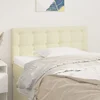 Vidaxl Posteljno vzglavje krem 100x5x78/88 cm umetno usnje
