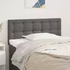Uzglavlje sivo 100x5x78/88 cm od umjetne kože