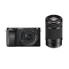 SONY brezzrcalni digitalni fotoaparat ILCE6100 + objektiv SELP1650II + objektiv SEL55210, črn