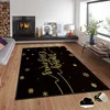 Conceptum Hypnose Tepih sa novogodišnjim motivima Asr-Crpt-25, Pravougaoni, 100x140 cm, Crni