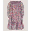 Monsoon Children Haljina za devojčice Boutique Floral mesh, Mini, Roze
