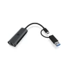 Adapter USB-A 3.0 / USB-C na Gigabit Ethernet - ICY BOX