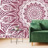 Tapeta Mandala harmonije na rožnatem ozadju - 98x66