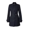 Tommy Hilfiger Coat - HERITAGE SINGLE BREASTED TRENCH dark blue
