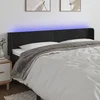 vidaXL vidaXL LED posteljno vzglavje črno 163x16x78/88 cm žamet, (20951670)