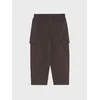 Sinsay - Pamučne straight comfort pantalone - braon